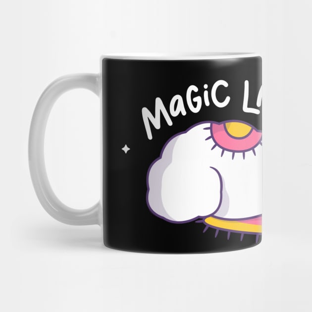 Cute Llama Sleeping Magic Llama by mchda